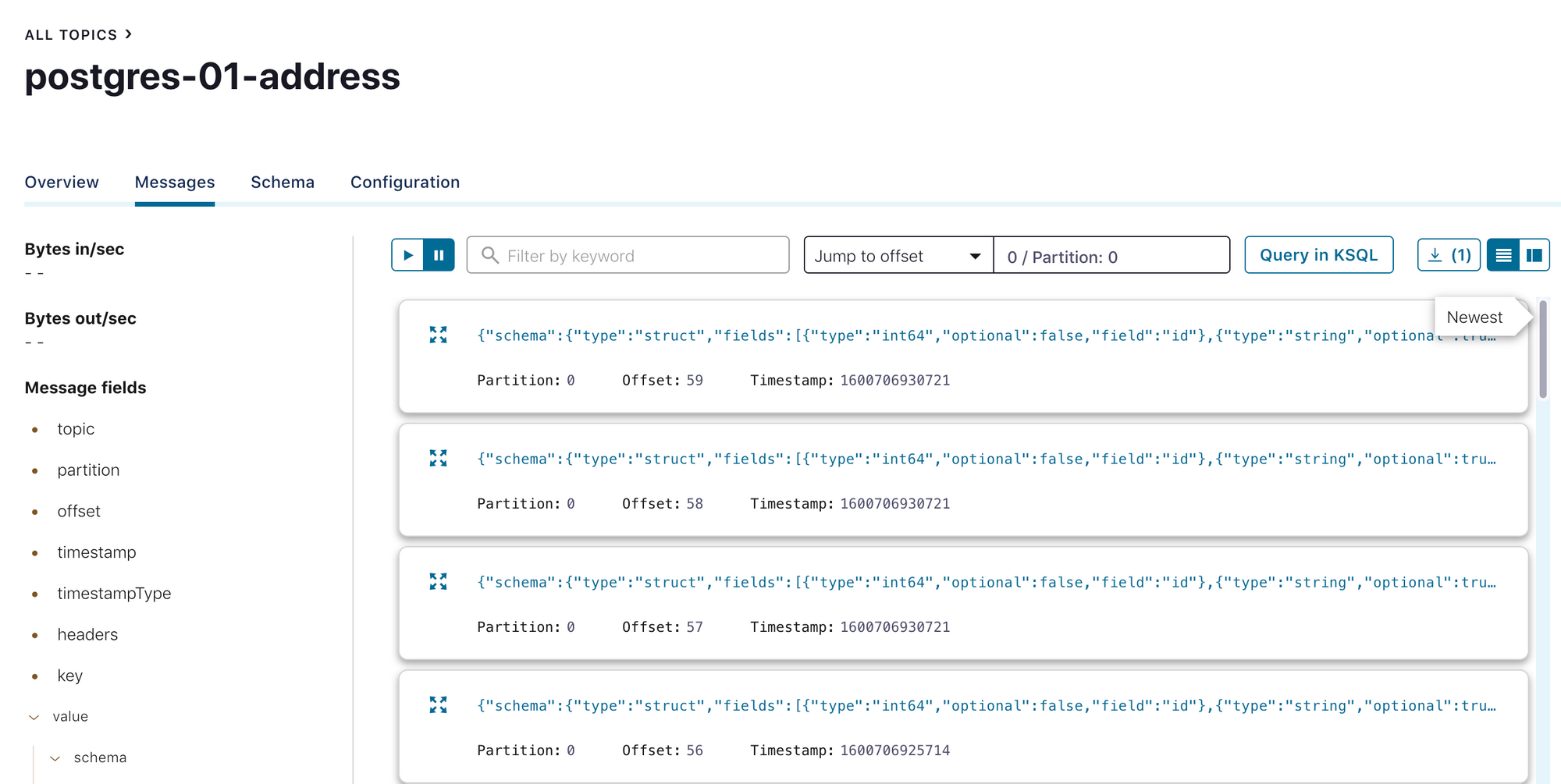 Kafka Connect JDBC Source Connector