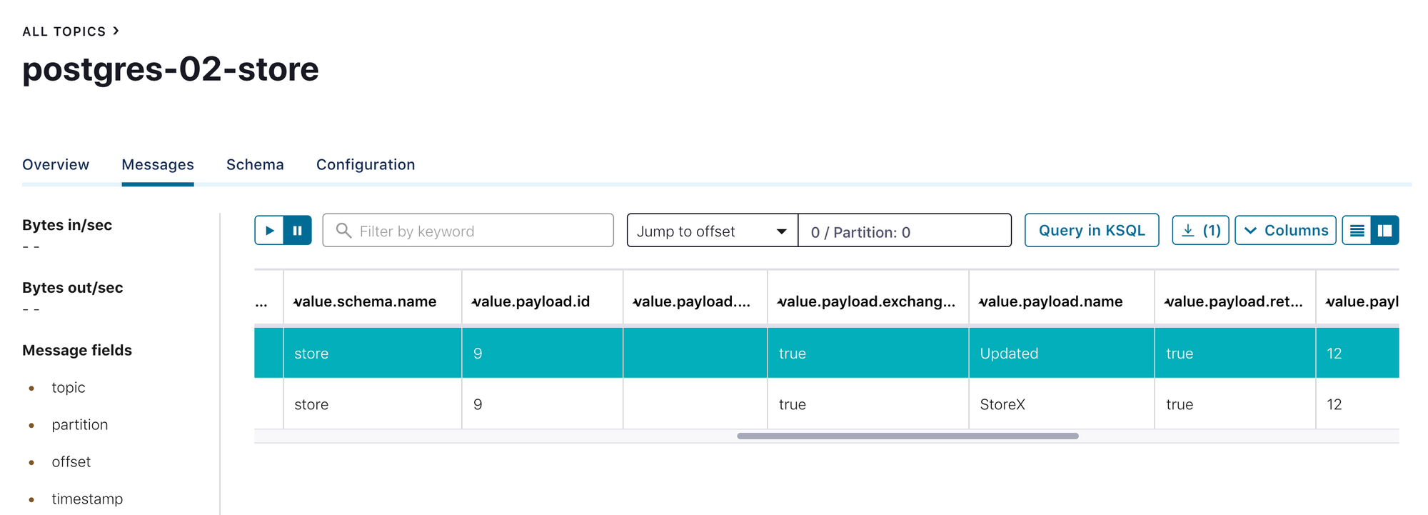 Kafka Connect JDBC Source Connector